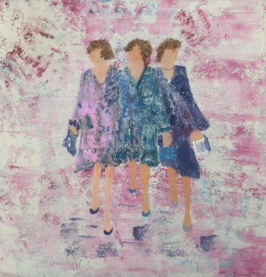 Les trois en rose