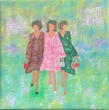 Les trois en vert